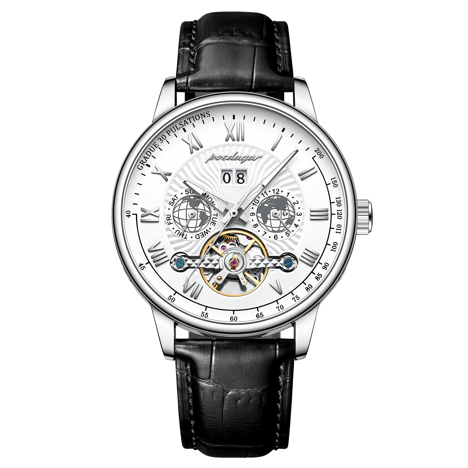 Voyager Rose Gold Automatic Watch Poedagar