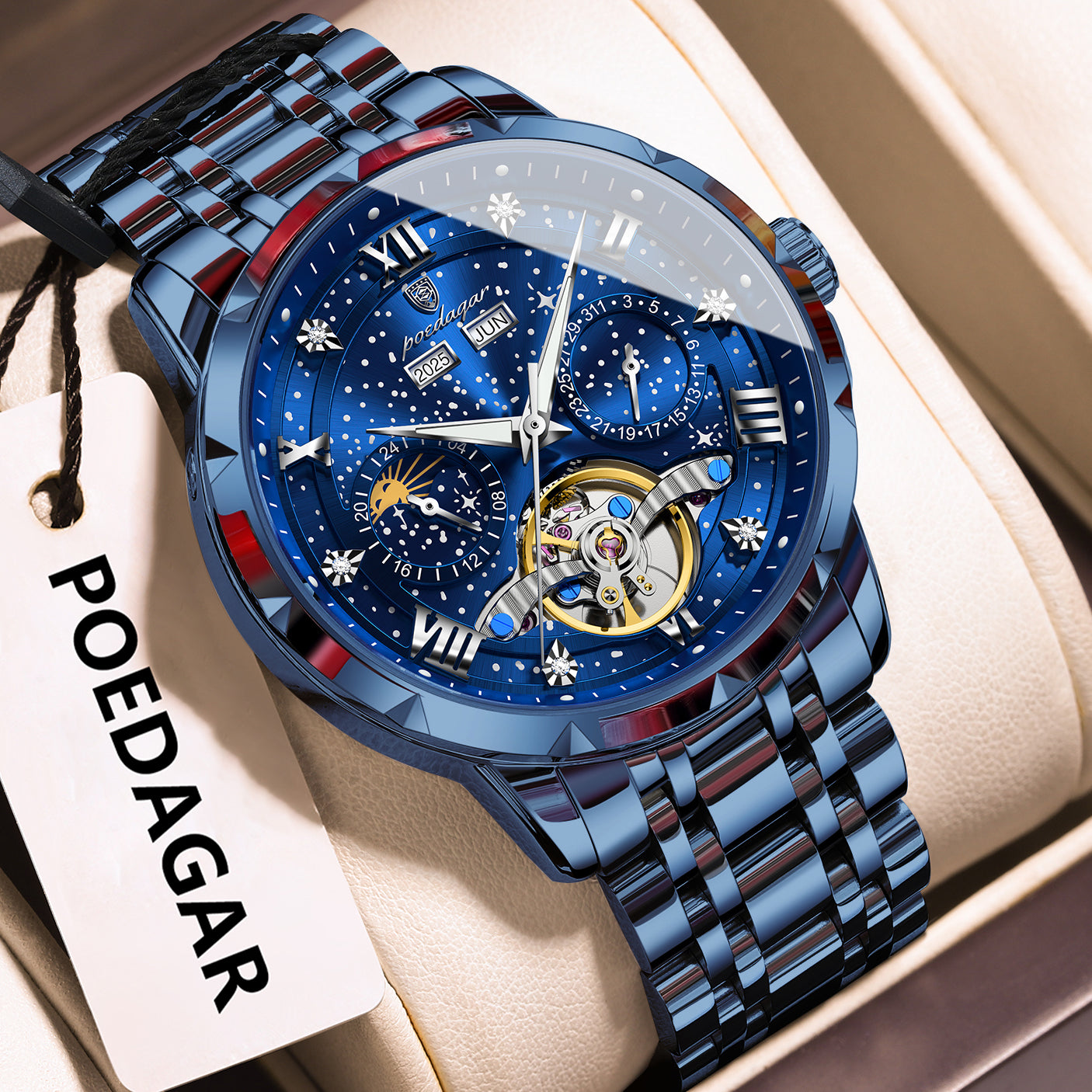Astral Moonphase Automatic Watch Poedagar