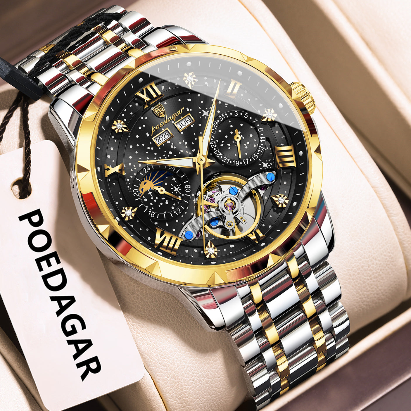 Astral Moonphase Automatic Watch Poedagar