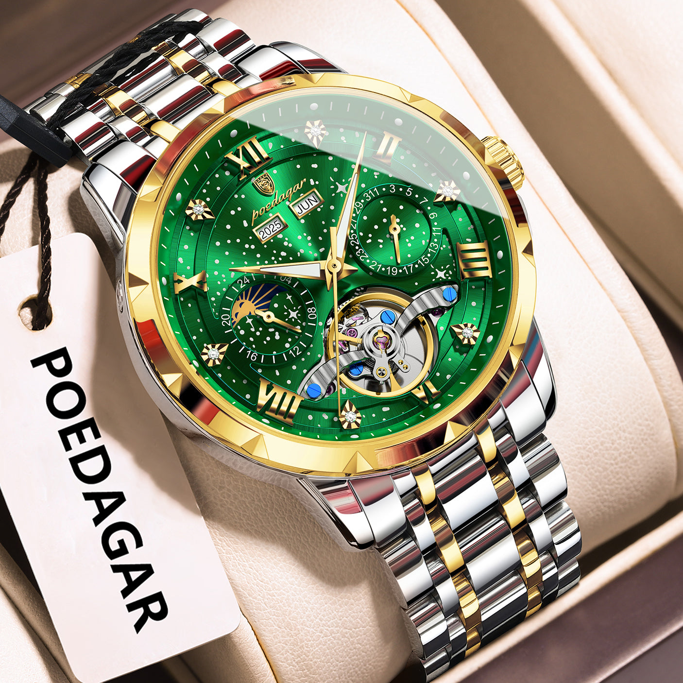 Astral Moonphase Automatic Watch Poedagar