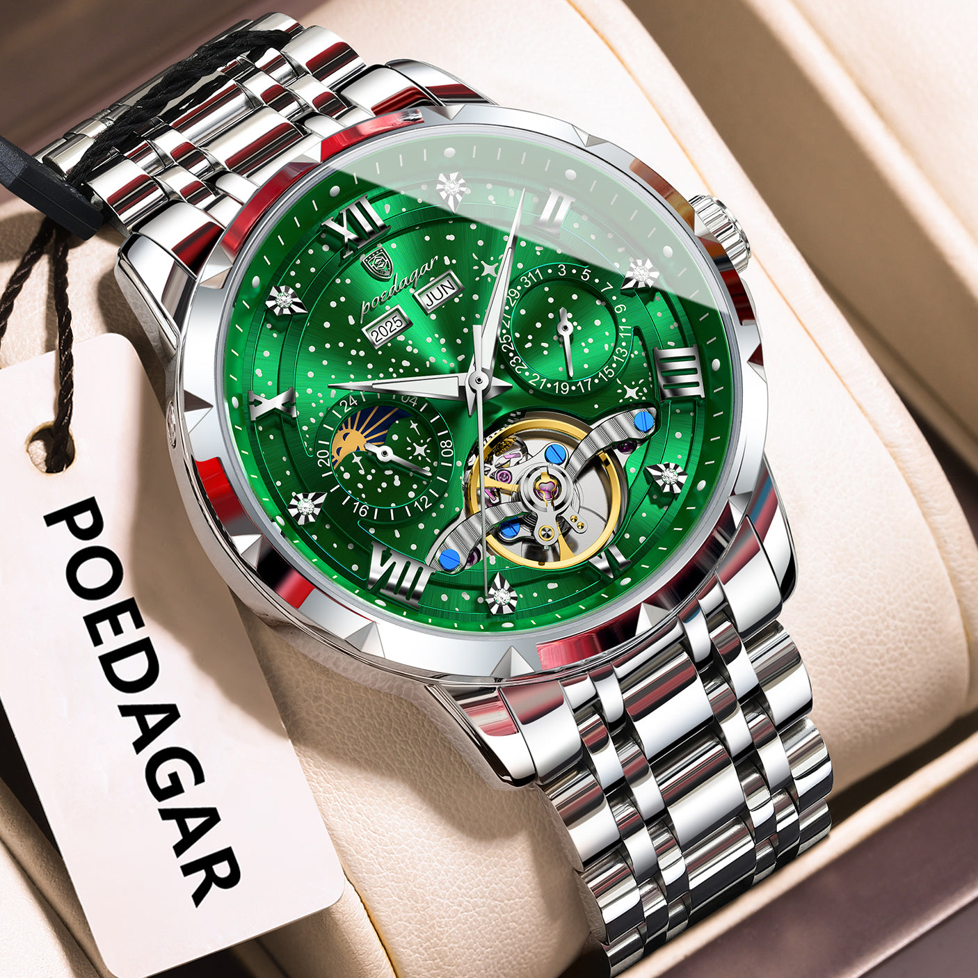 Astral Moonphase Automatic Watch Poedagar