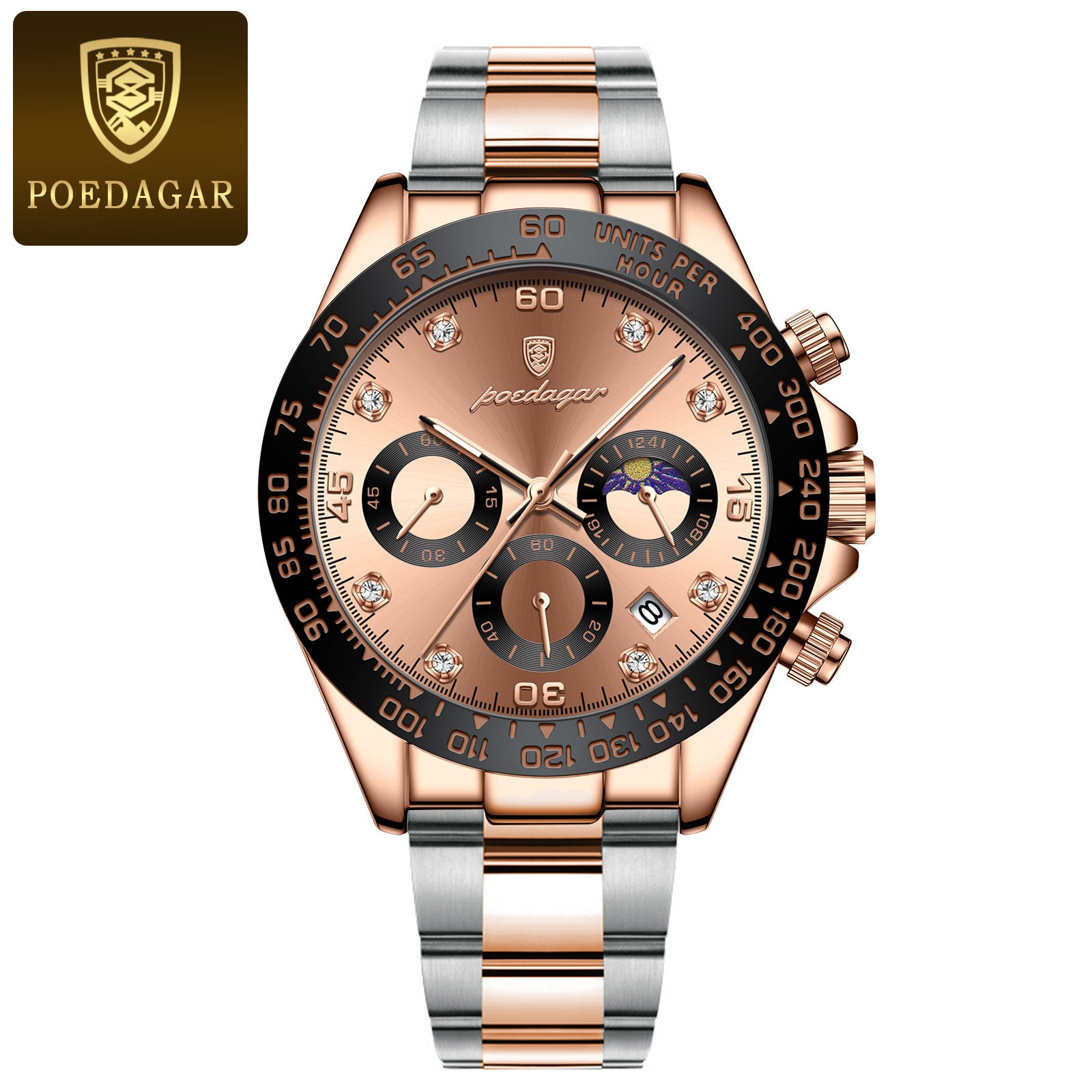 Sutherland Diamond Chronograph Watch Poedagar