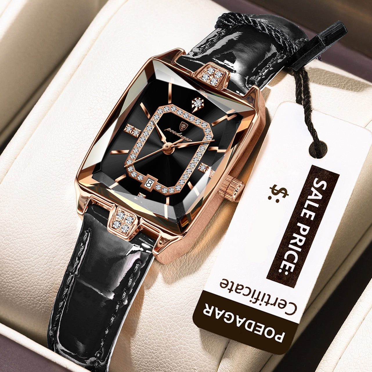 Lucienne Leather Watch Poedagar
