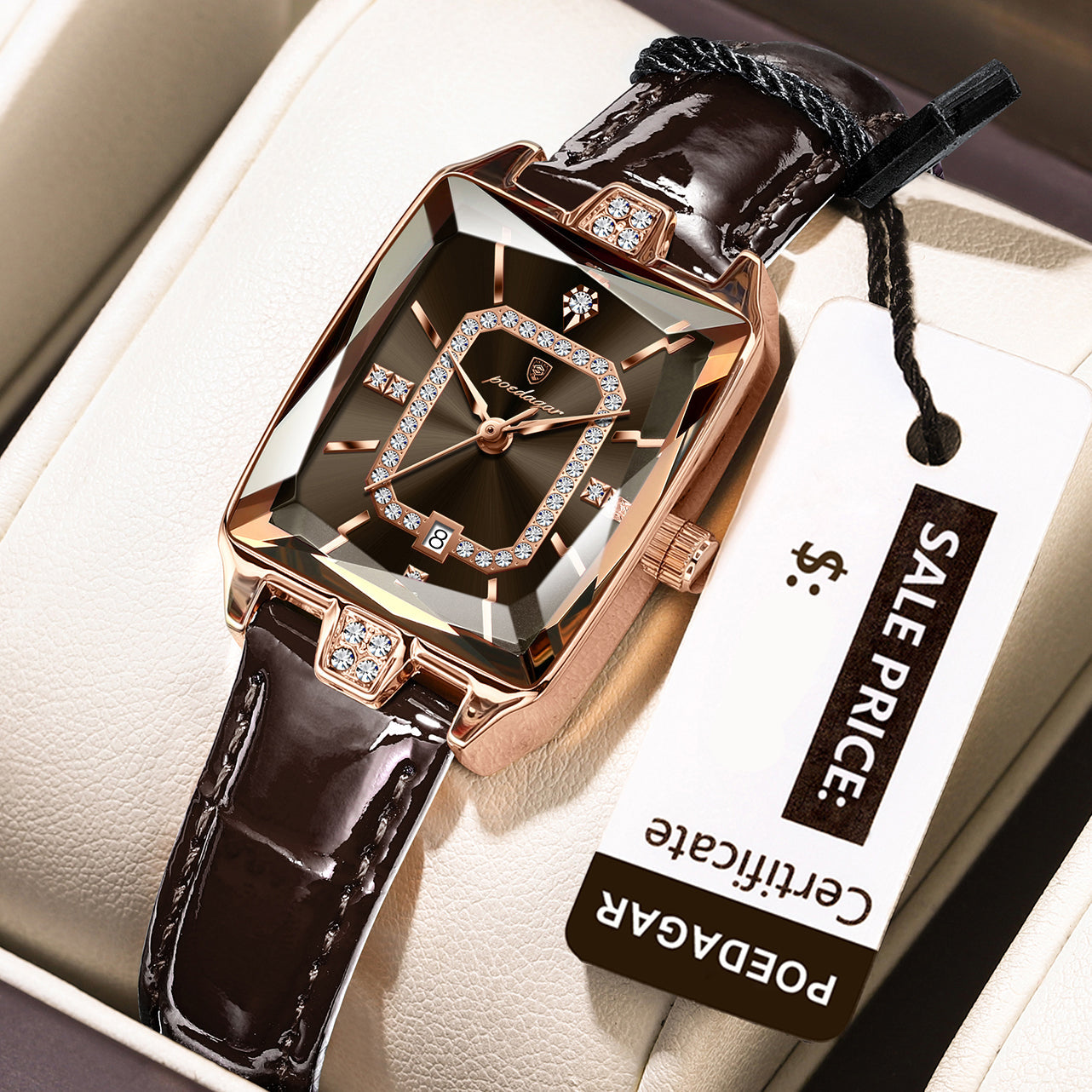 Lucienne Leather Watch Poedagar