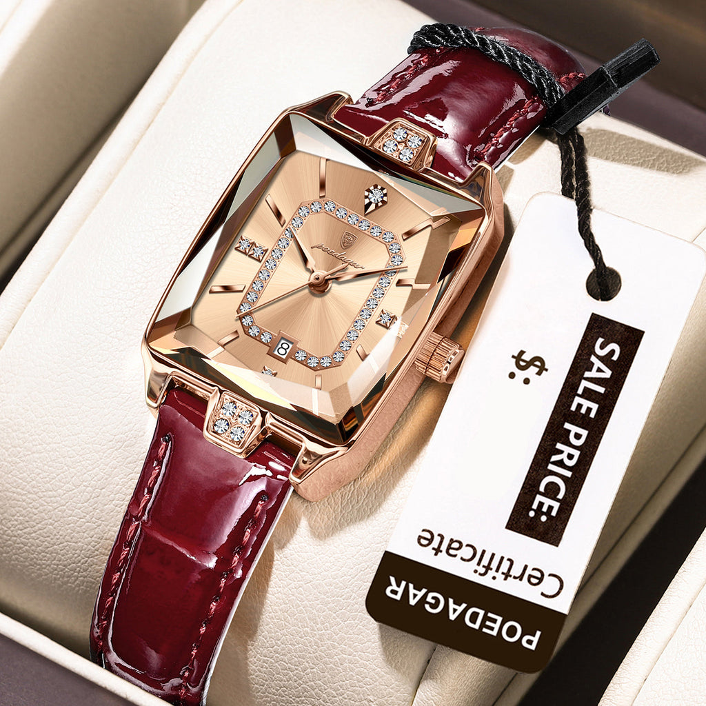 Lucienne Leather Watch Poedagar