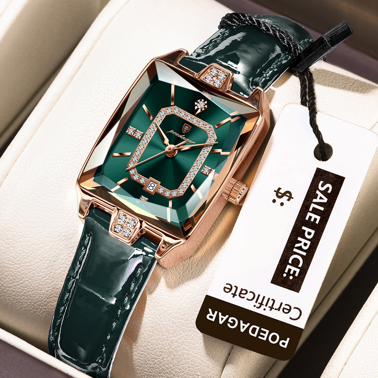 Lucienne Leather Watch Poedagar