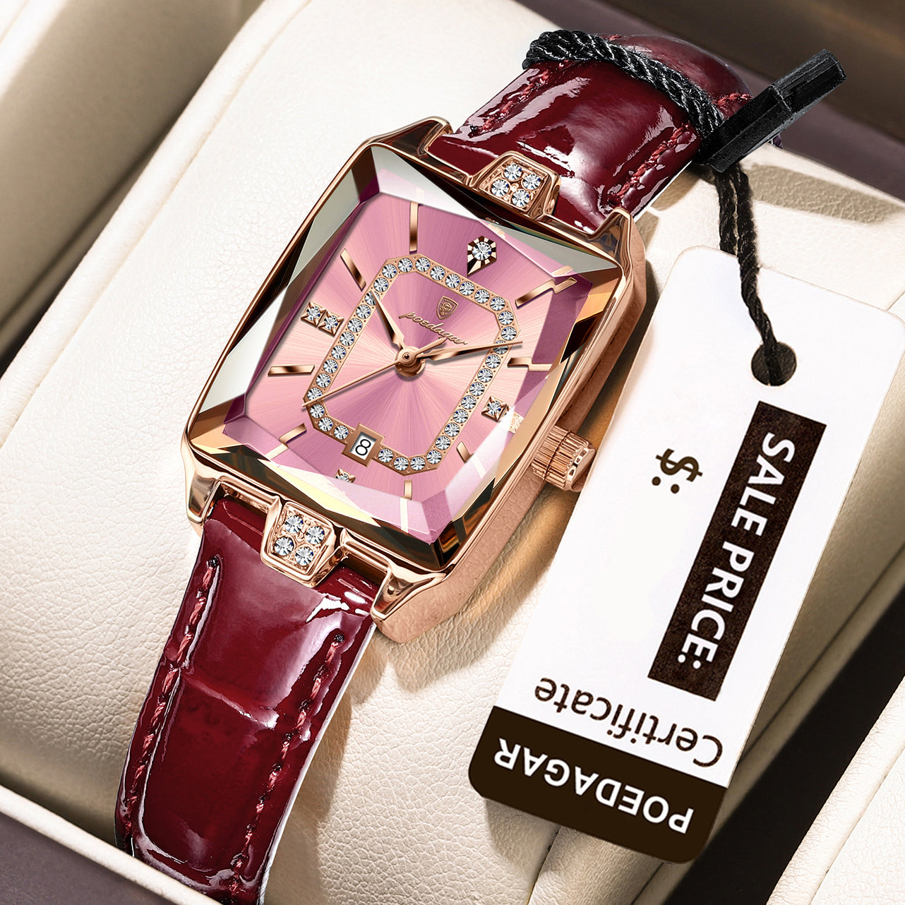 Lucienne Leather Watch Poedagar