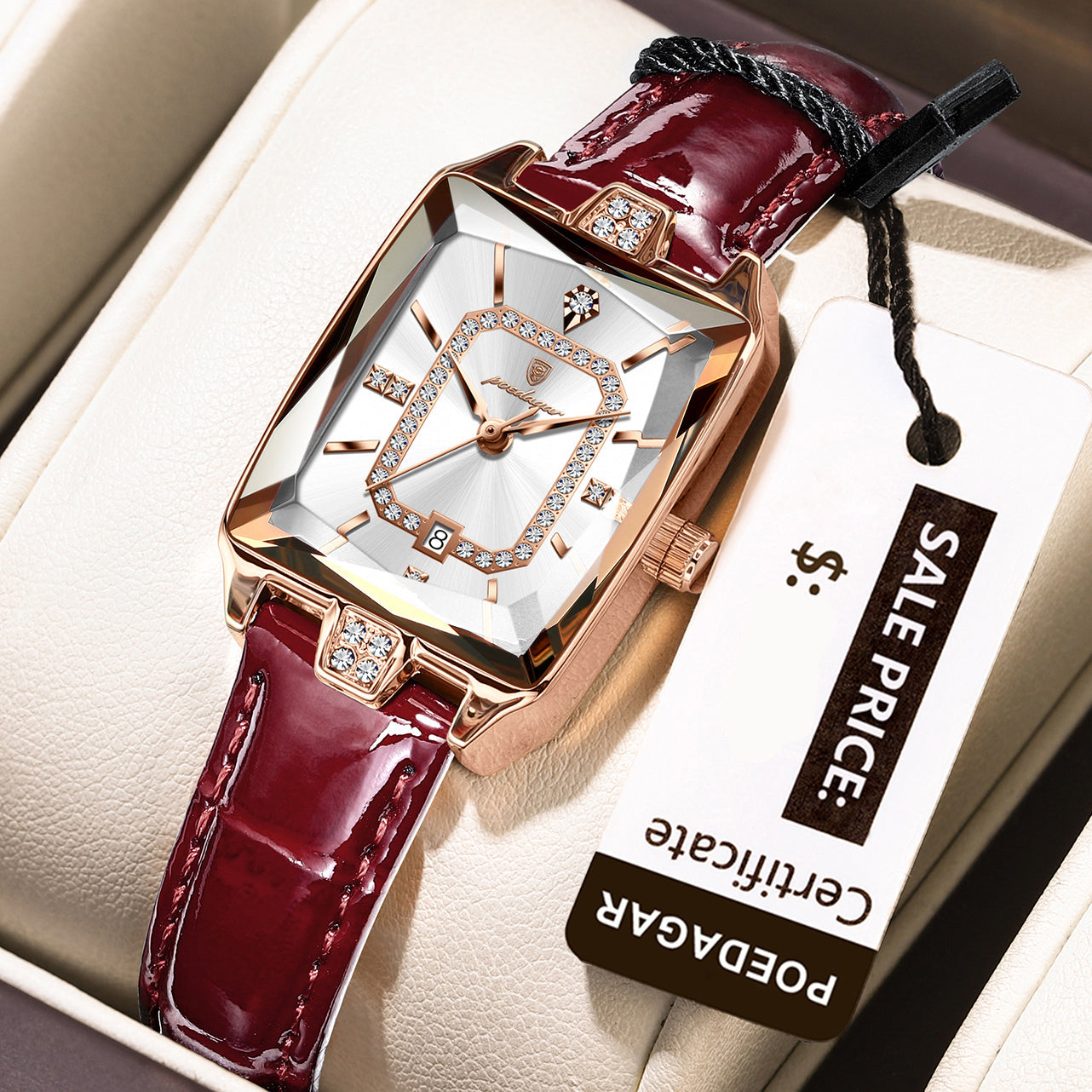 Lucienne Leather Watch Poedagar