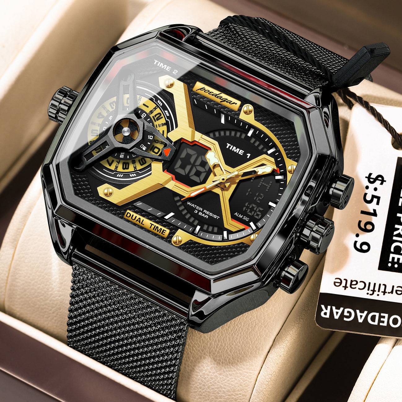 Vertex Dual-Time Watch Poedagar