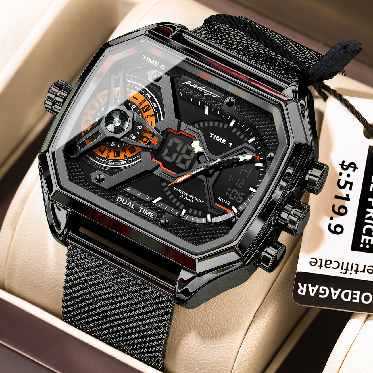 Vertex Dual-Time Watch Poedagar