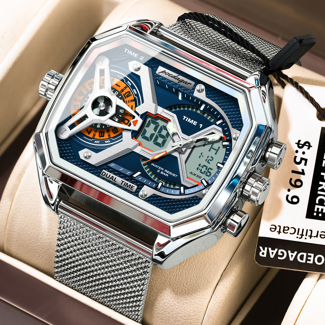 Vertex Dual-Time Watch Poedagar