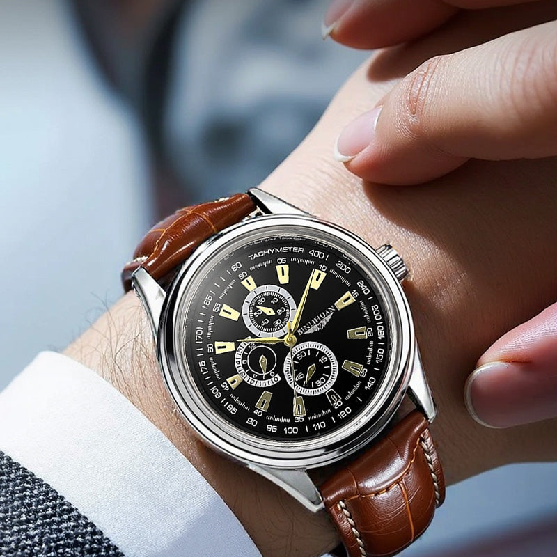 Argent Heritage Chronograph Watch Binlihuan