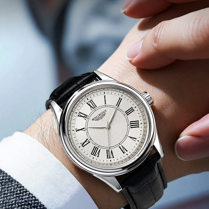 Heritage Platinum Chronograph Watch Binlihuan