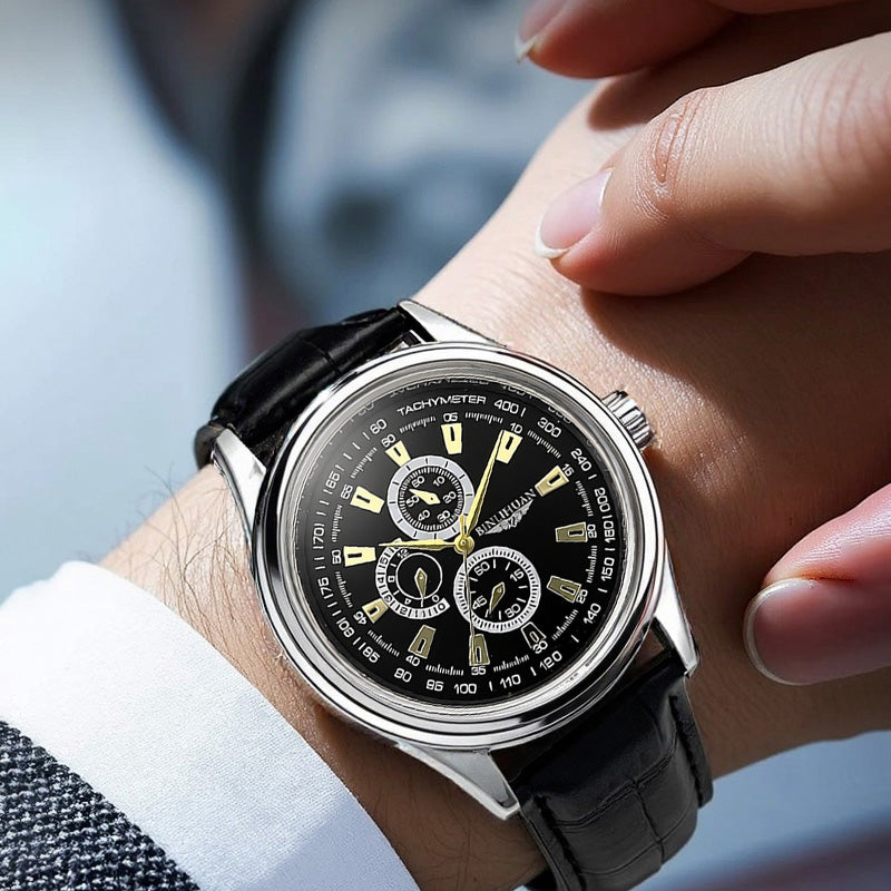 Emerald Crest Chronograph Watch Binlihuan