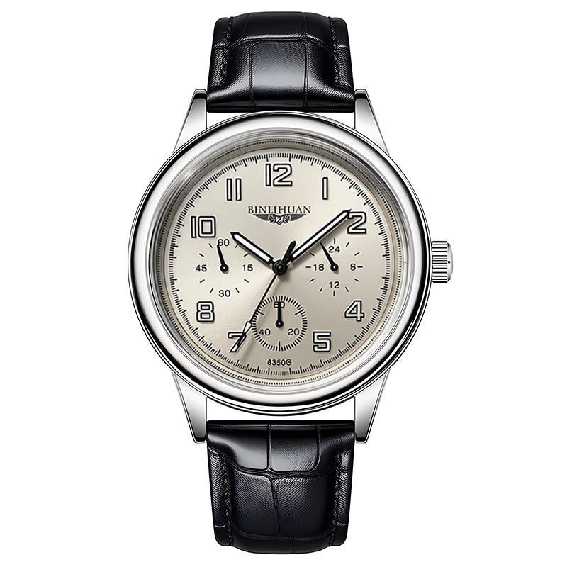 Opulent Crest Chronograph Watch Binlihuan