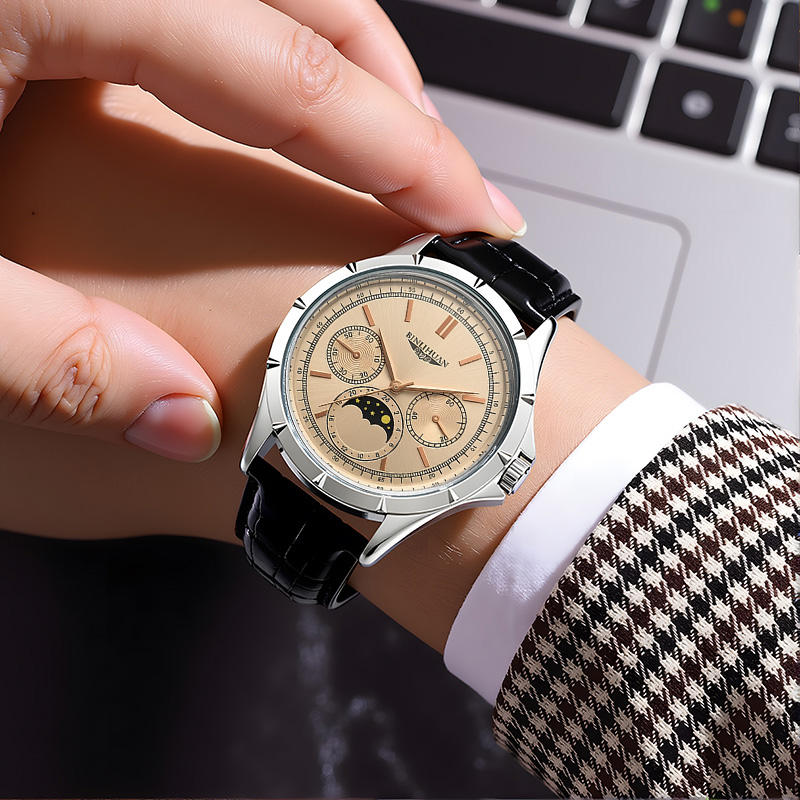 Vesper Noir Chronograph Watch Binlihuan