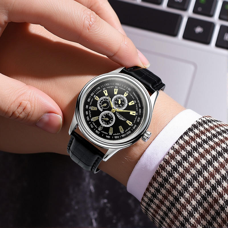 Emerald Crest Chronograph Watch Binlihuan