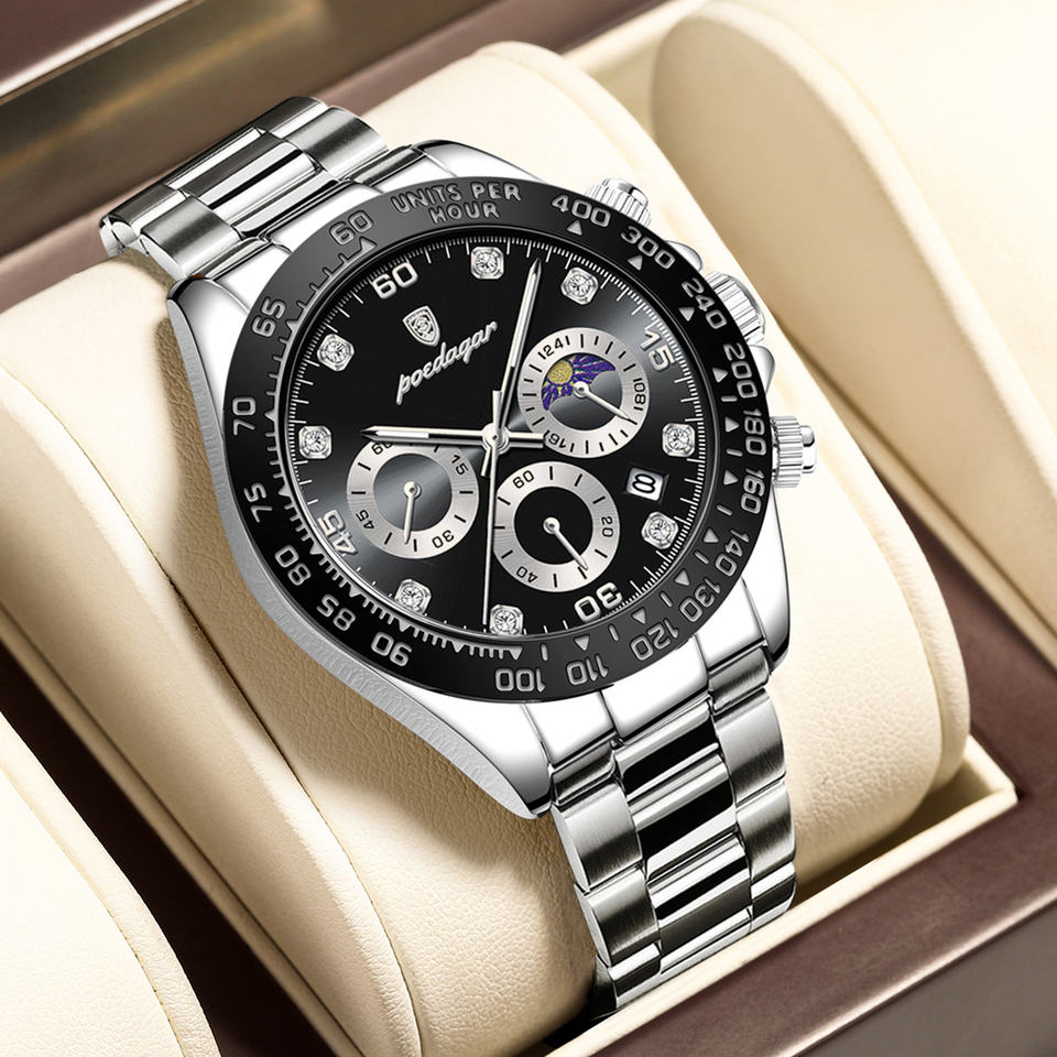 Camden Moonphase Chronograph Watch - men's watches, men's classic watches | New Jersey UK