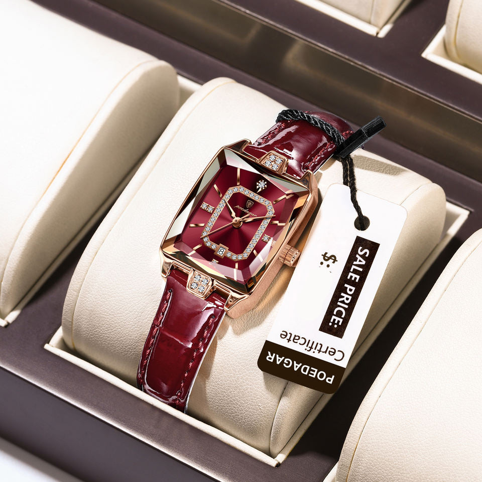 Lucienne Leather Watch - women's watches, women's classic watches | New Jersey UK