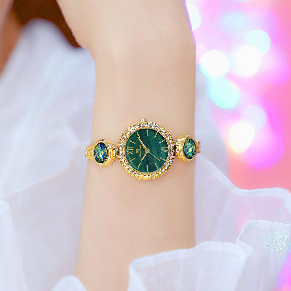 Marguerite Emerald Accent Watch - women's watches, women's classic watches | New Jersey UK