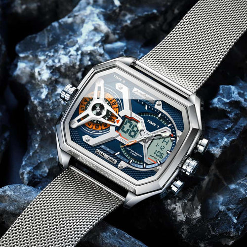 Vertex Dual-Time Watch - men's watches, men's classic watches | New Jersey UK