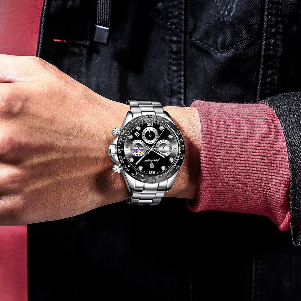 Camden Moonphase Chronograph Watch Poedagar
