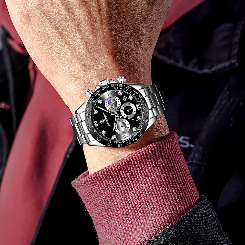 Camden Moonphase Chronograph Watch Poedagar