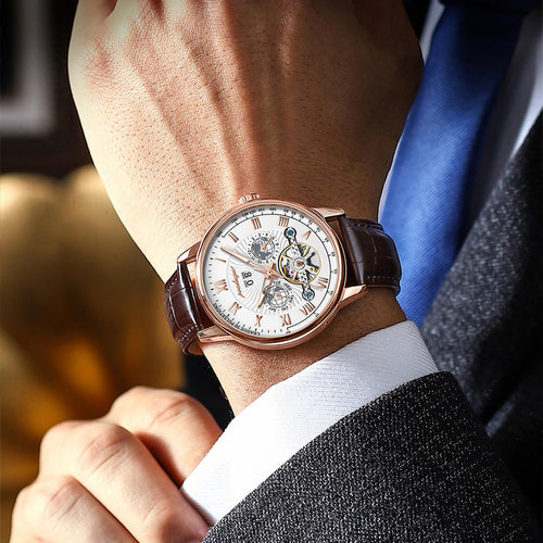 Voyager Rose Gold Automatic Watch Poedagar