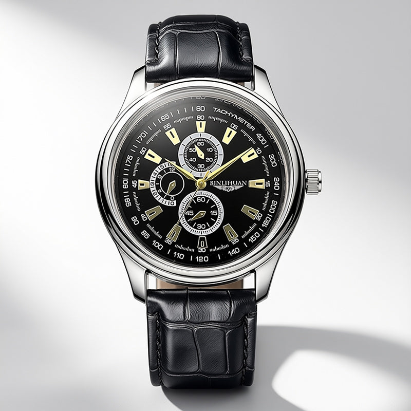 Emerald Crest Chronograph Watch Binlihuan